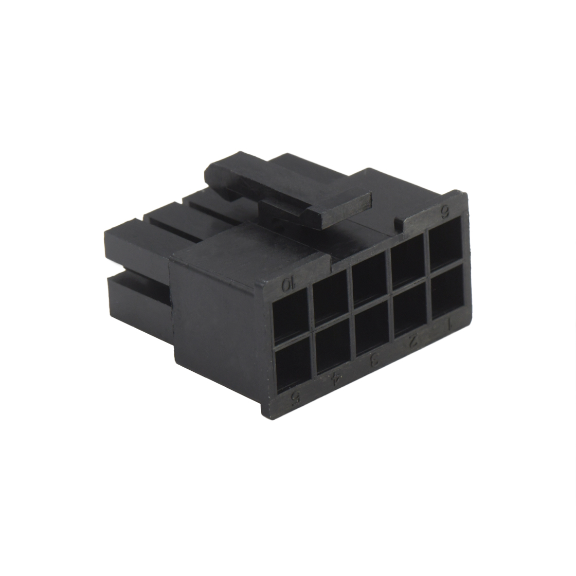 C4201线对线连接器Pitch 4.20mm双排公胶壳 2X5Pin黑色
